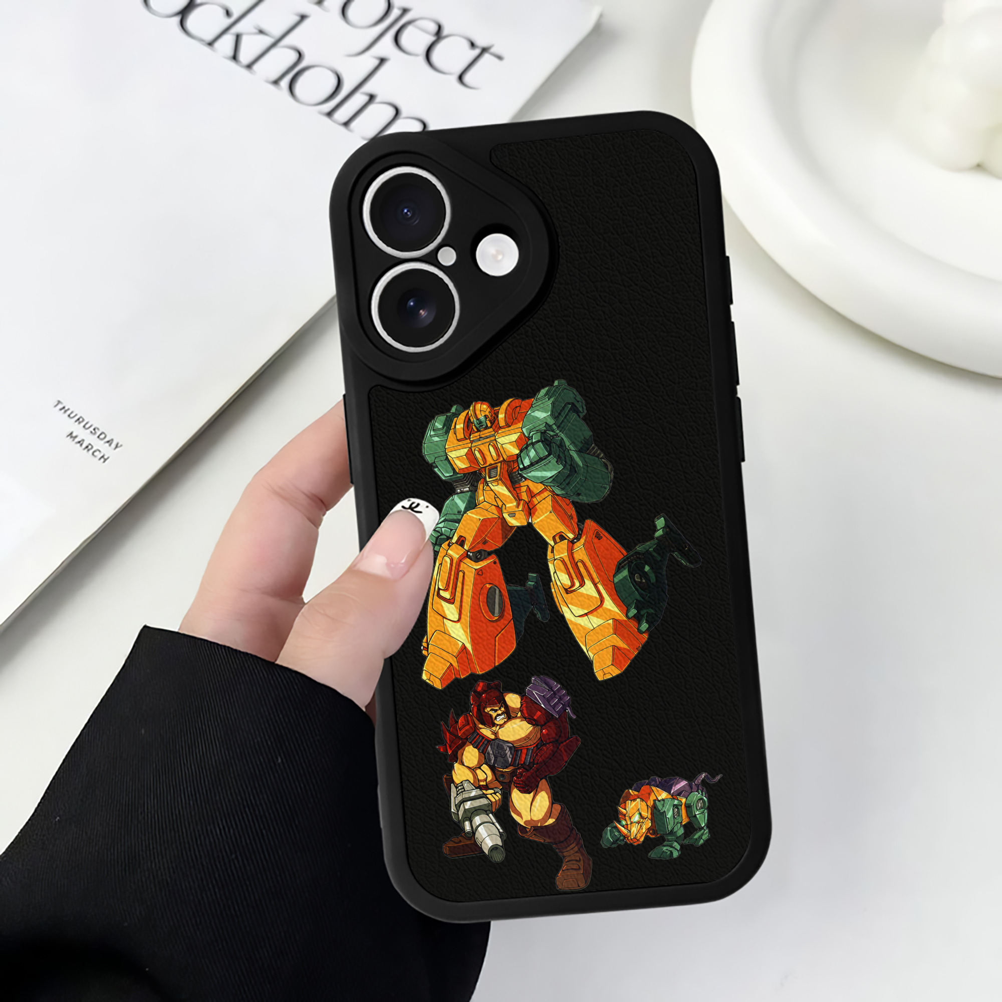 （画像用）  【iPhone 16シリーズ対応】シリコンスマホケース（レザー調） 材質：シリコン
